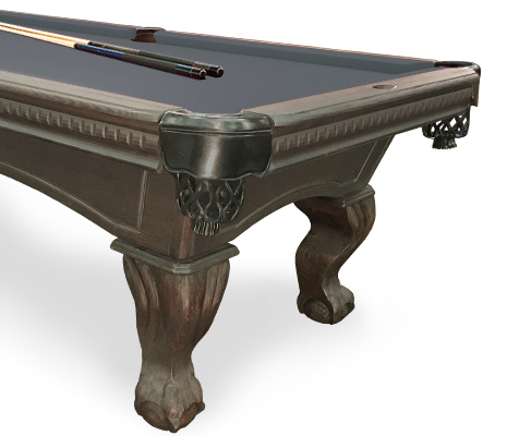 Sutton Rustic Black Pool Table