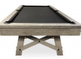Close Up Details of Acadian Barnwood Pool Table