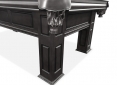 Close Up Details of Frontenac Black Pool Table