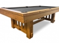 Close Up Details of Cornwall Oak Pool Table