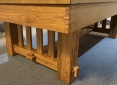 Close Up Details of Cornwall Oak Pool Table