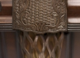 Close Up Details of Pinnacle Walnut Pool Table