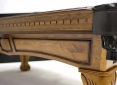 Close Up Details of Pinnacle Oak Pool Table