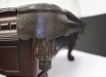 Close Up Details of Pinnacle Mahogany Pool Table