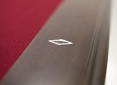 Close Up Details of Pinnacle Walnut Pool Table