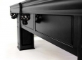 Close Up Details of Frontenac Black Pool Table