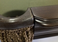 Close Up Details of Majestic Walnut Pool Table