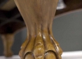 Close Up Details of Pinnacle Oak Pool Table
