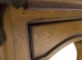 Close Up Details of Pinnacle Oak Pool Table