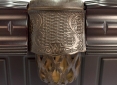 Close Up Details of Pinnacle Mahogany Pool Table