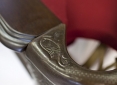 Close Up Details of Pinnacle Walnut Pool Table
