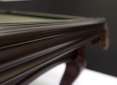 Close Up Details of Majestic Walnut Pool Table