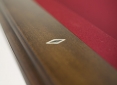 Close Up Details of Pinnacle Walnut Pool Table