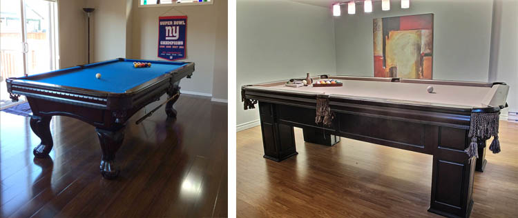 Only a few of the testimonial of satisfied customers who bough pool tables with us!