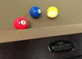 Close Up Details of Frontenac Black Pool Table
